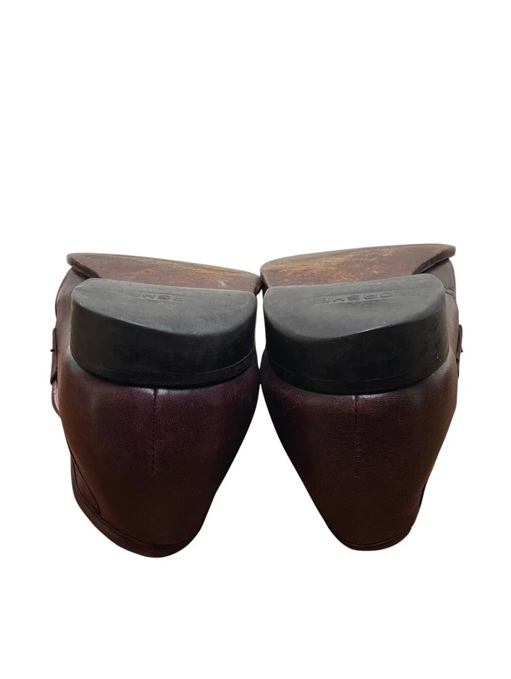 Florsheim 357140 Mens 11D Burgundy Leather Horsebit Bit Loafers Dress Shoes